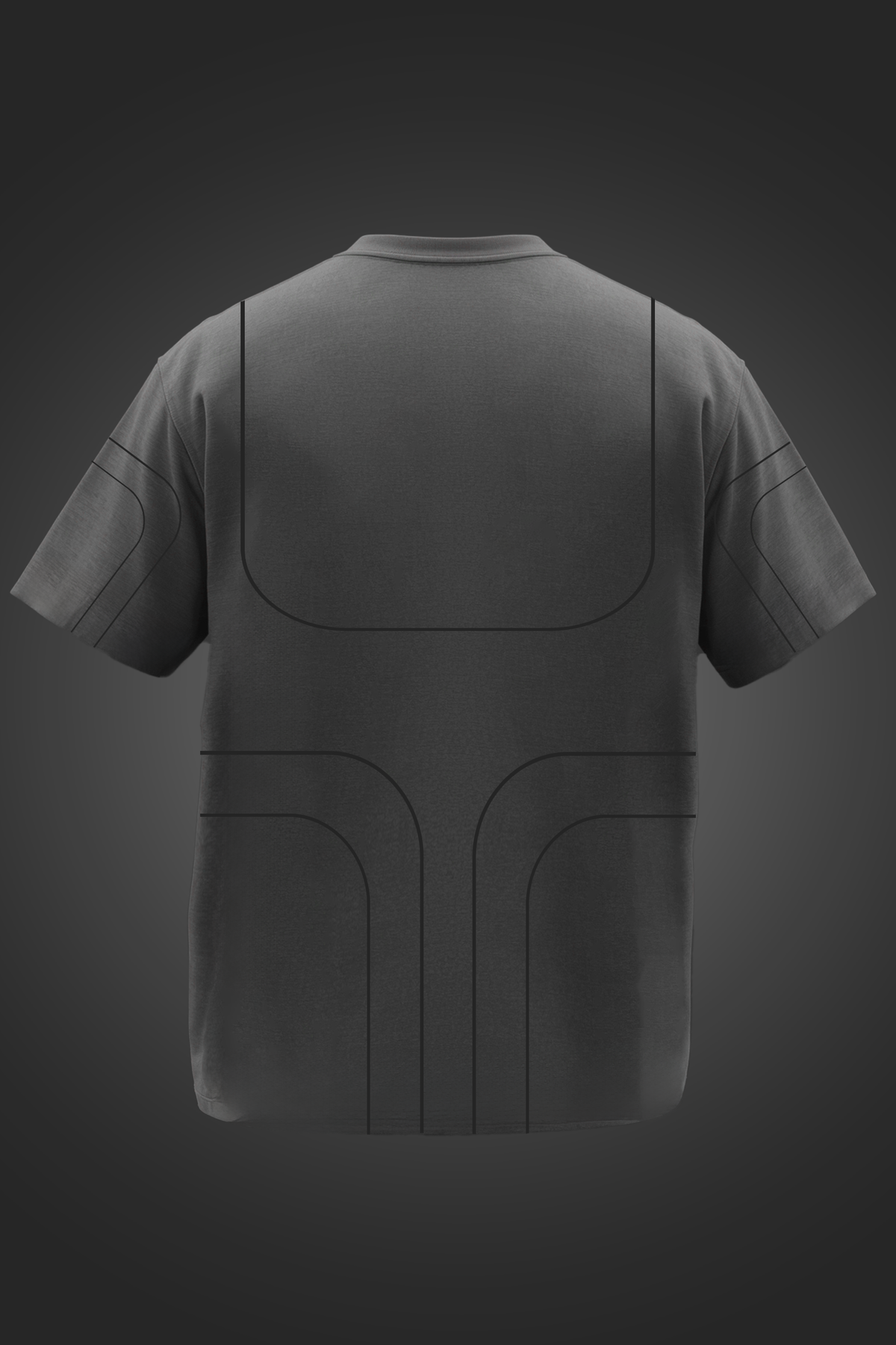 BEYOND ARC  GREY Oversized T-Shirt