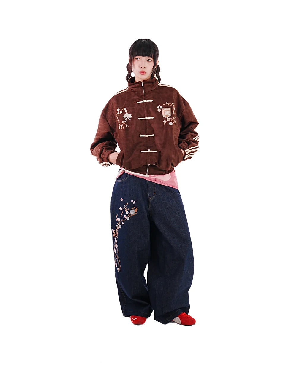 Coffee Brown Crest Jacket