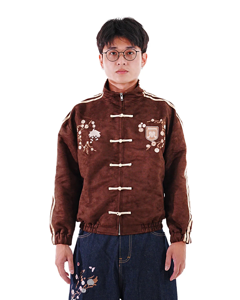 Coffee Brown Crest Jacket