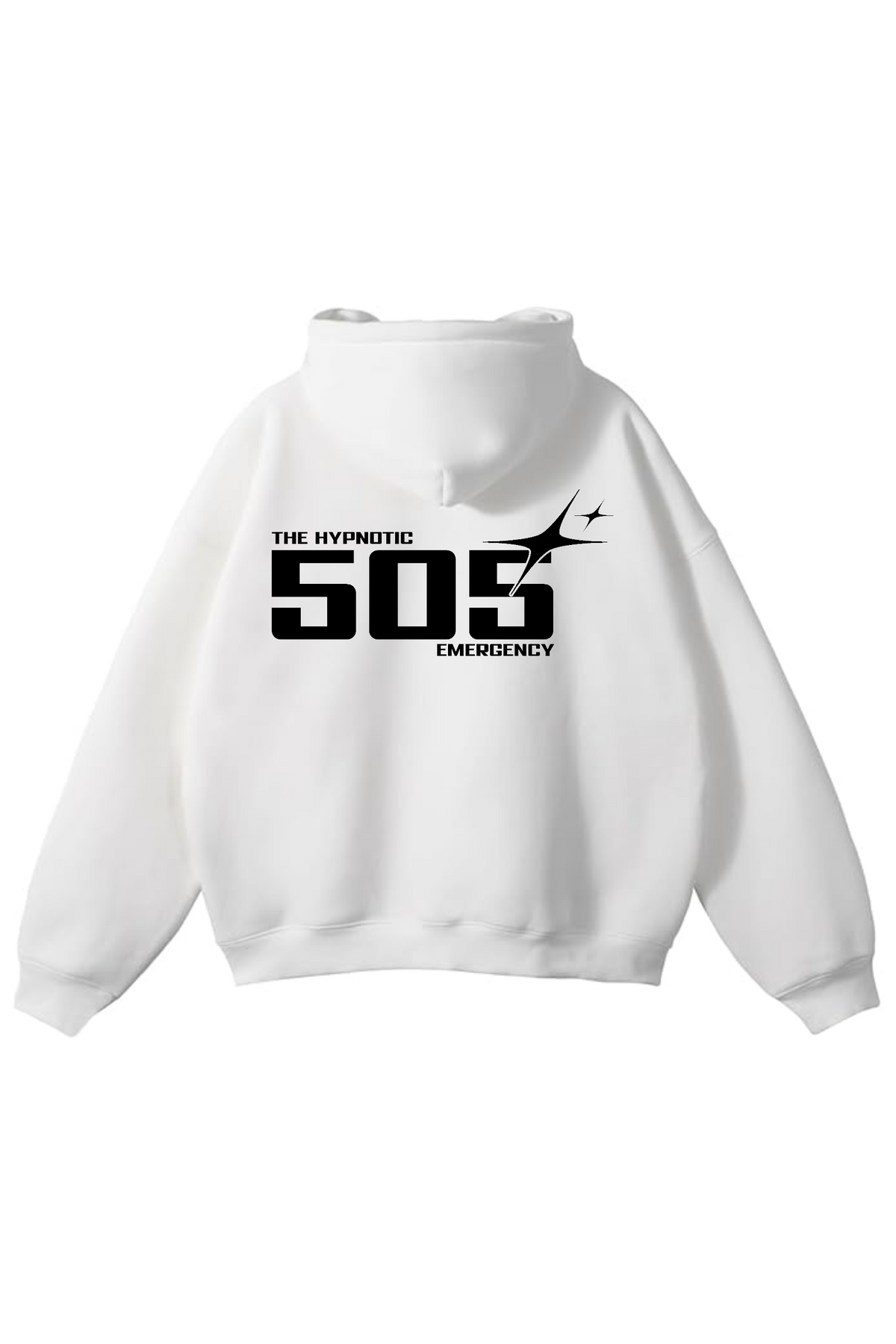 Oversized White Hypnosis Hoodie