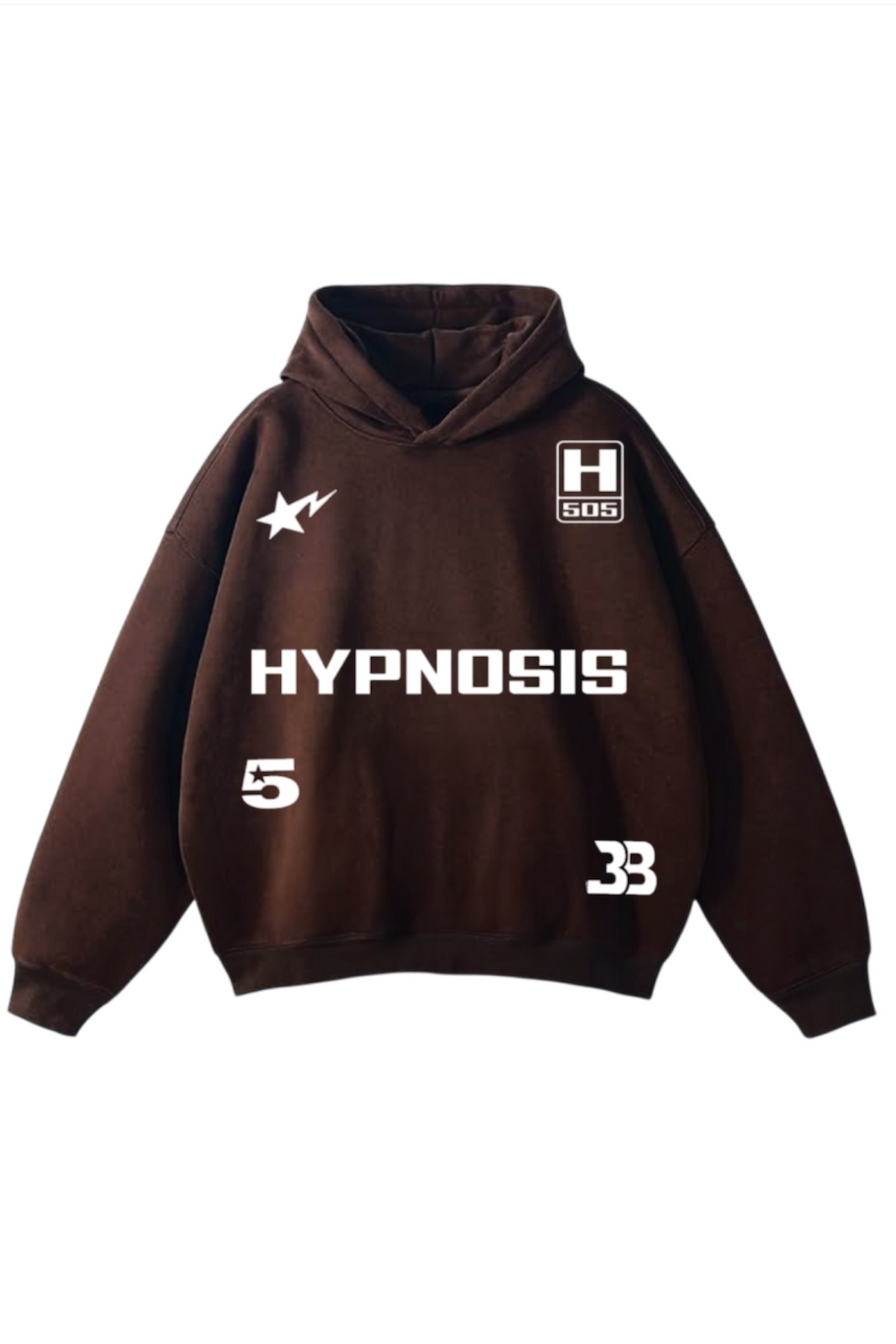 Oversized Brown Hypnosis Hoodie
