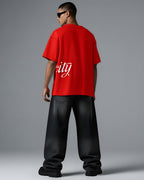 ARCOCITY RED OVERSIZED T SHIRT