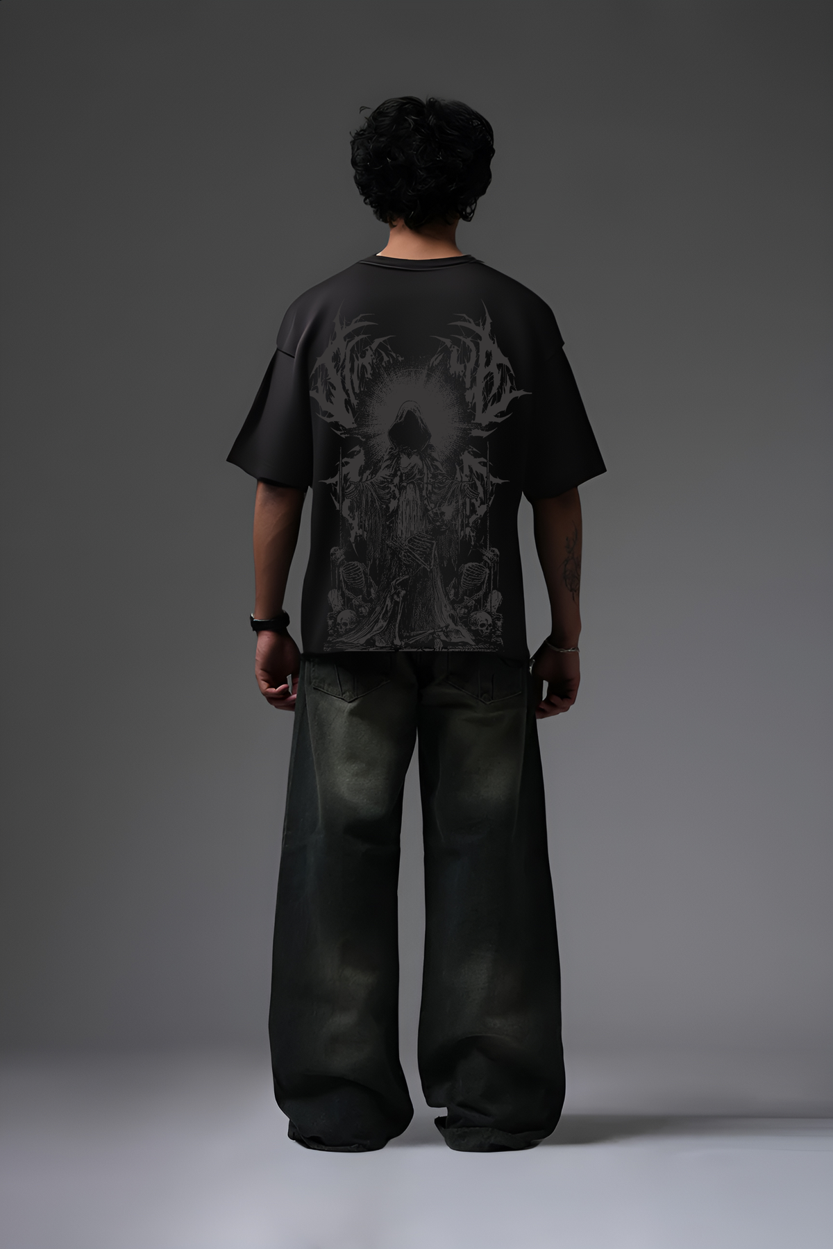 SUPERMACY BLACK OVERSIZED TSHIRT