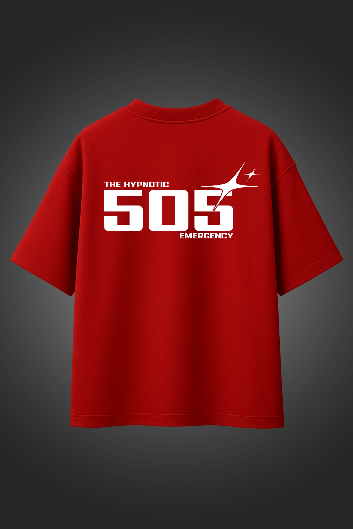 RED HYPNOSIS OVERSIZED TSHIRT