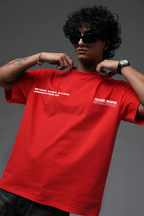 SUCIDAL RED OVERSIZED T SHIRT