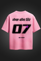 BEYOND 07 PINK OVERSIZED T SHIRT